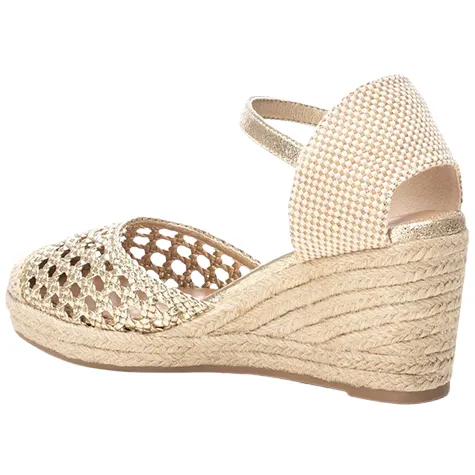 Xti Sandals<Ladies Wedge Sandals - 142893 - Gold
