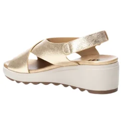 Xti Sandals<Ladies Wedge Sandals - 142700 - Gold