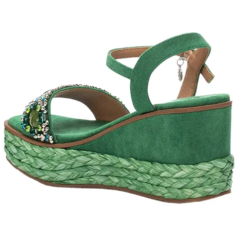 Xti Sandals<Ladies Wedge Sandals - 142677 - Green