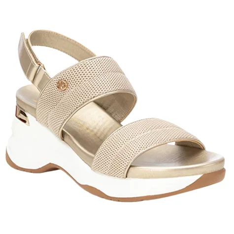 Xti Sandals<Ladies Wedge Sandals - 142828 - Beige