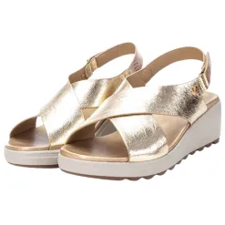 Xti Sandals<Ladies Wedge Sandals - 142700 - Gold