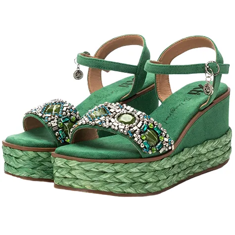 Xti Sandals<Ladies Wedge Sandals - 142677 - Green