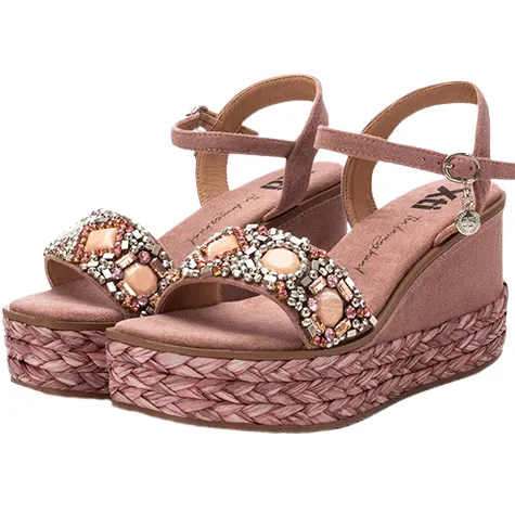 Xti Sandals<Ladies Wedge Sandals - 142677 - Pink