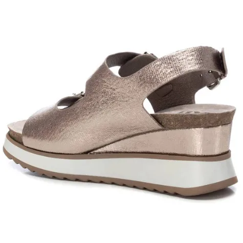 Xti Sandals<Ladies Wedge Sandals - 142883 - Pewter