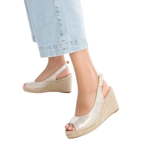 Xti Sandals<Ladies Wedge Sandals - 142877 - Gold