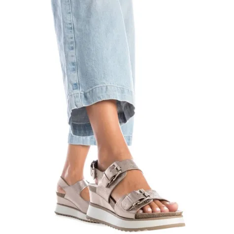 Xti Sandals<Ladies Wedge Sandals - 142853 - White