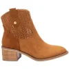 Xti Boots<Ladies Western Ankle Boots - 142259 - Camel