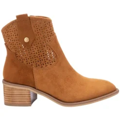 Xti Boots<Ladies Western Ankle Boots - 142259 - Camel