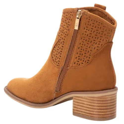 Xti Boots<Ladies Western Ankle Boots - 142259 - Camel