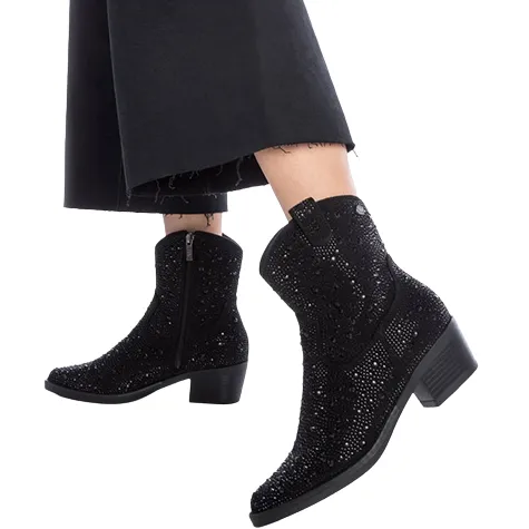 Xti Boots<Ladies Western Ankle Boots - 142330 - Rose Gold
