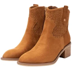 Xti Boots<Ladies Western Ankle Boots - 142259 - Camel