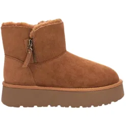 Xti Boots<Platform Fur Lined Boots- 142210 - Camel