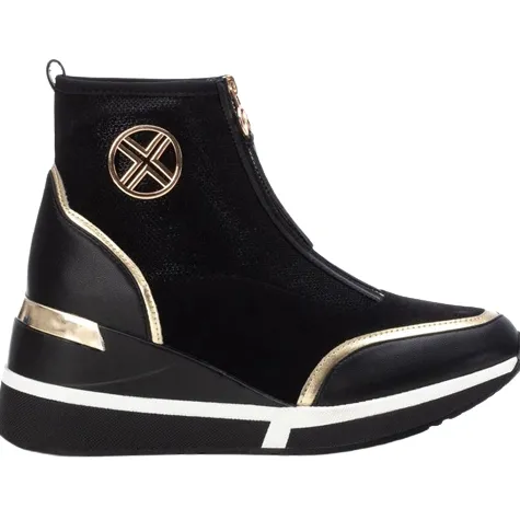 Xti Boots<Wedge Ankle Boots - 141795 - Black