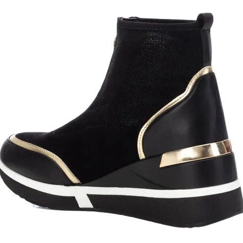 Xti Boots<Wedge Ankle Boots - 141795 - Black