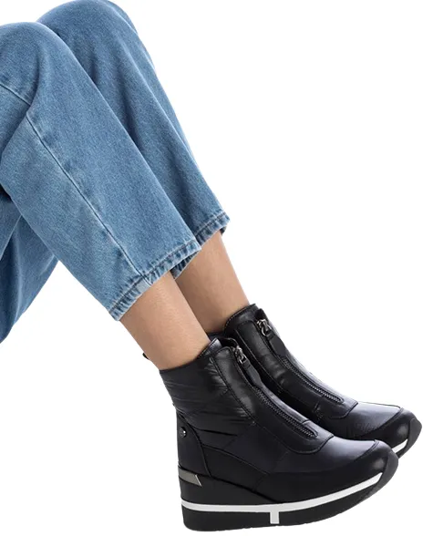 Xti Boots<Wedge Ankle Boots - 143079 - Black