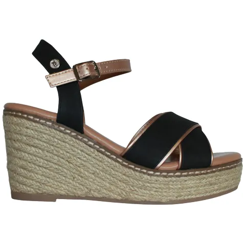 Xti Sandals<Wedge Sandals - 141282 - Black
