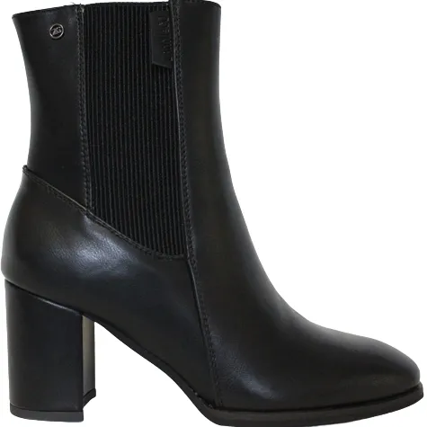 Zanni Boots<Block Heeled Ankle Boots - Sunchon - Black