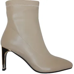 Zanni Boots<Heeled Ankle Boots - Songrum - Beige