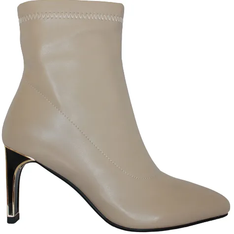 Zanni Boots<Heeled Ankle Boots - Songrum - Beige