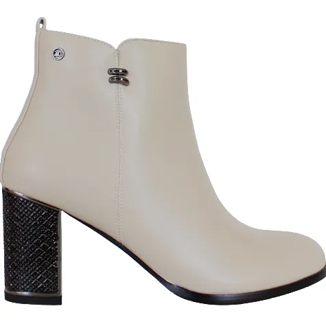 Zanni Boots<Block Heeled Ankle Boots-Hammond - Beige