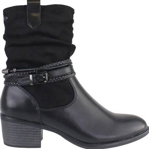 Zanni Boots<Block Heeled Ankle Boots - Arad - Black