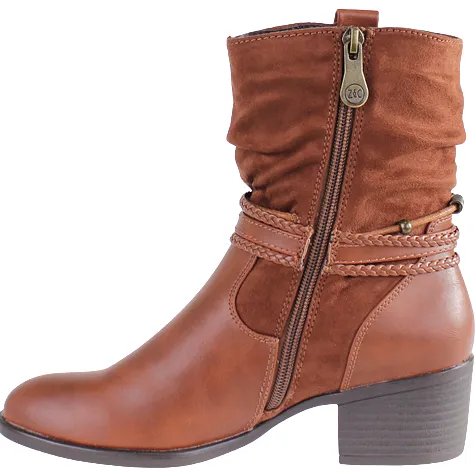 Zanni Boots<Block Heeled Ankle Boots - Arad - Tan