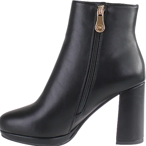 Zanni Boots<Block Heeled Platform ankle Boots - Balyana - Black