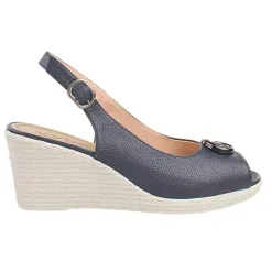 Zanni Trainers<Ladies Slingback Wedge Sandals - Duytrink One - Navy