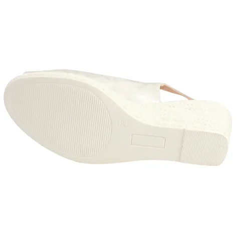Zanni Trainers<Ladies Slingback Wedge Sandals - Duytrink One - Silver
