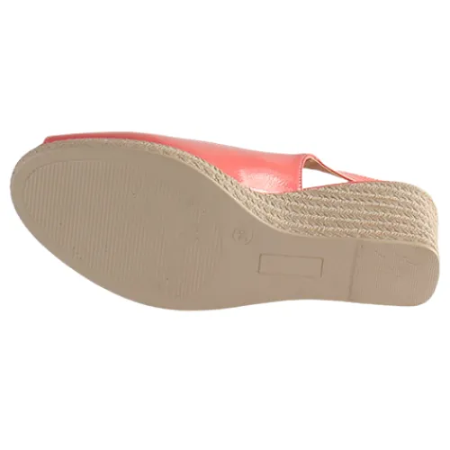 Zanni Sandals<Ladies Wedge Peep Toes - Aryan - Coral