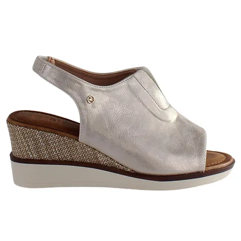 Zanni Sandals<Ladies Wedge Sandals - Mirfa - Silver