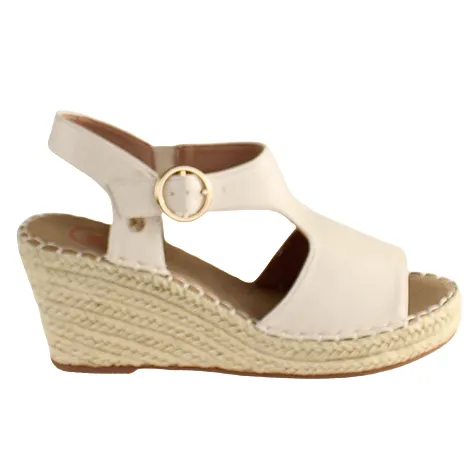 Zanni Sandals<Ladies Wedge Sandal - Mongolia - Beige