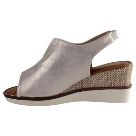 Zanni Sandals<Ladies Wedge Sandals - Mirfa - Silver