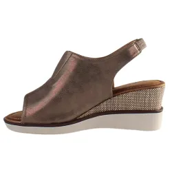 Zanni Sandals<Ladies Wedge Sandals - Mirfa - Bronze