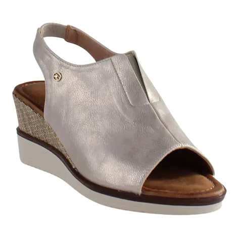 Zanni Sandals<Ladies Wedge Sandals - Mirfa - Silver