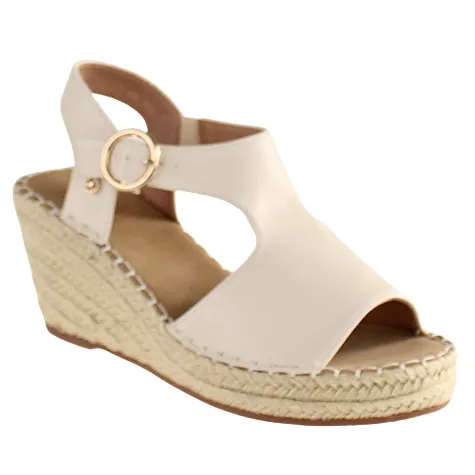 Zanni Sandals<Ladies Wedge Sandal - Mongolia - Beige