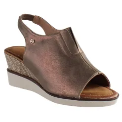 Zanni Sandals<Ladies Wedge Sandals - Mirfa - Bronze