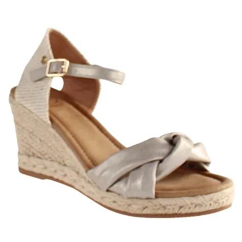 Zanni Sandals<Ladies Wedge Sandals - Herat - Siiver