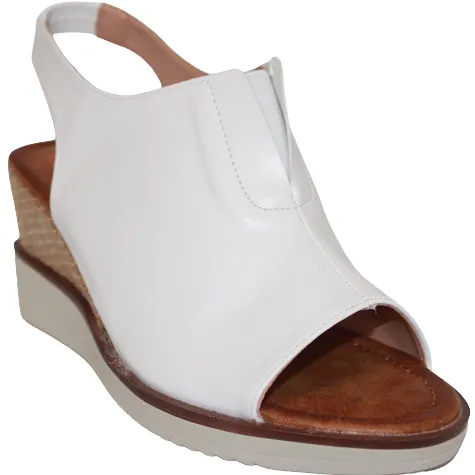 Zanni Sandals<Ladies Wedge Sandals - Mirfa - White