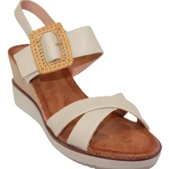Zanni Sandals<Wedge Sandals - Kalba - Beige